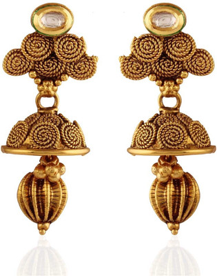 Panjarat Fantastic Gold Plated Alloy Drop Earring