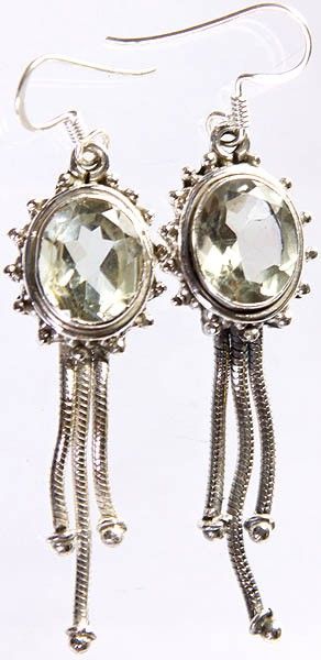 15% OFF on Exotic India Faceted Green with Charms Amethyst Sterling Silver Dangle Earring 15% OFF on Exotic India Faceted Green with Charms Amethyst Sterling Silver Dangle Earring