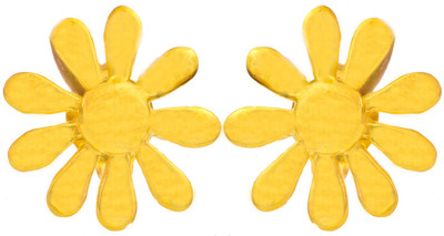 15% OFF on Exotic India Blooming Flower Sterling Silver Stud Earring