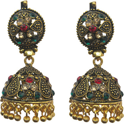 60% OFF on Sankisho Multi Color Nag Metal, Alloy, Glass Jhumki Earring