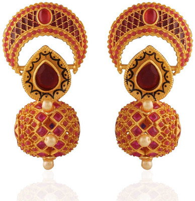 Panjarat Grandeur Gold Plated Alloy Drop Earring