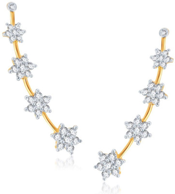 74% OFF on Sukkhi Rhodium, 18K Yellow Gold Plated Cubic Zirconia Alloy Cuff Earring 74% OFF on Sukkhi Rhodium, 18K Yellow Gold Plated Cubic Zirconia Alloy Cuff Earring