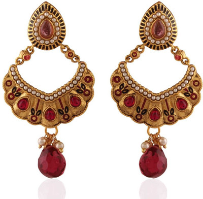 Panjarat Marvel Gold Plated Alloy Dangle Earring Panjarat Marvel Gold Plated Alloy Dangle Earring