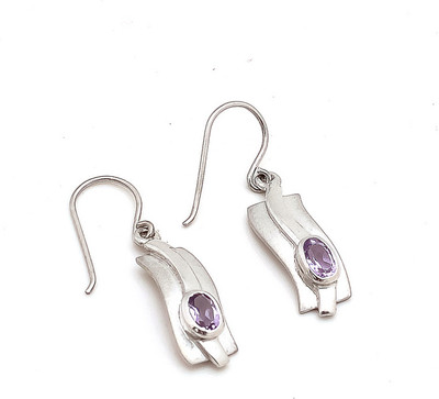 51% OFF on Kirti Gems Amethyst Sterling Silver Dangle Earring