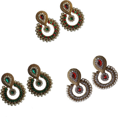 25% OFF on Unicorn Combo Ethnic Yellow Gold Plated Alloy Earring Set 25% OFF on Unicorn Combo Ethnic Yellow Gold Plated Alloy Earring Set