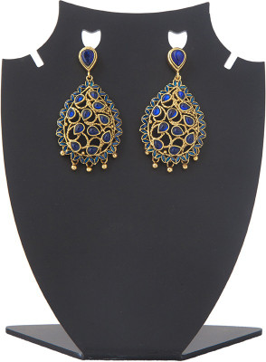 63% OFF on Aaina Latest Yellow Gold Plated Copper Drop Earring