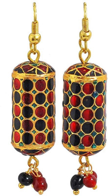 46% OFF on Maayra Bright Meenakari Brass Dangle Earring