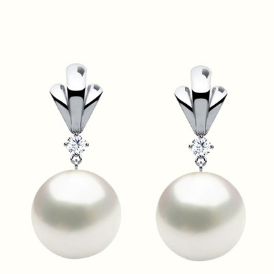 40% OFF on JacknJewel Southsea 18K White Gold Plated 18 K Pearl Gold Drop Earring