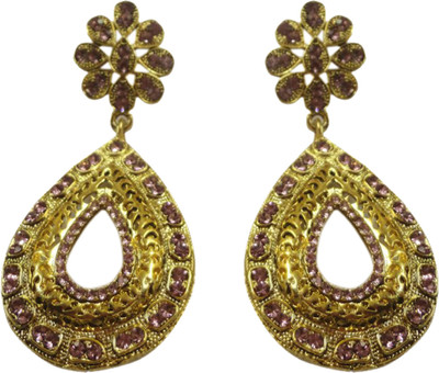 55% OFF on Amarsonns Jewels 22K Yellow Gold Plated Alloy Drop Earring