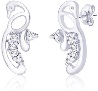 4% OFF on Taraash Peacock Stud with CZ Sterling Silver Stud Earring 4% OFF on Taraash Peacock Stud with CZ Sterling Silver Stud Earring