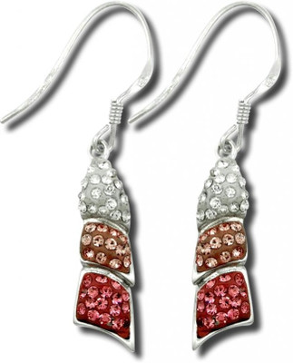 30% OFF on Exxotic Jewelz Contemporary Rhodium Plated Silver Dangle Earring