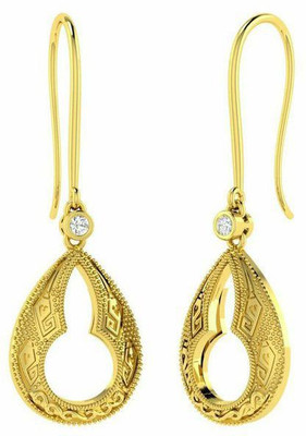 20% OFF on Giovance Thearl 18 K Diamond Gold Dangle Earring