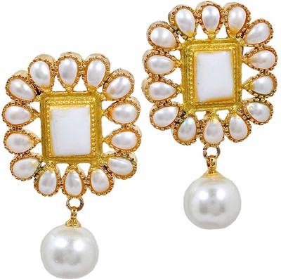 62% OFF on Maayra Classy Pearl Copper Drop Earring 62% OFF on Maayra Classy Pearl Copper Drop Earring