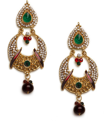 20% OFF on Bindhani Circle Of Life Cubic Zirconia Copper Dangle Earring