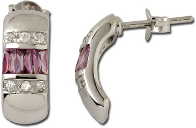 30% OFF on Exxotic Jewelz Style Diva Rhodium Plated Silver Stud Earring