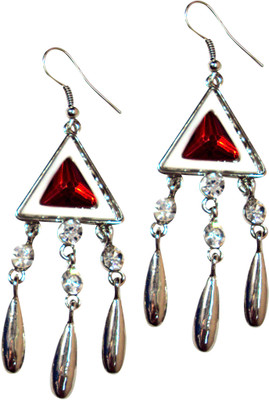 48% OFF on Pink Rose Triangle Metal Tassel Earring 48% OFF on Pink Rose Triangle Metal Tassel Earring