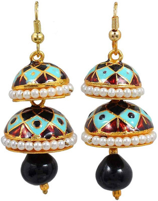 46% OFF on Maayra Exquisite Meenakari Brass Dangle Earring