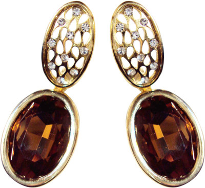 44% OFF on Pink Rose Oval Metal Dangle Earring 44% OFF on Pink Rose Oval Metal Dangle Earring