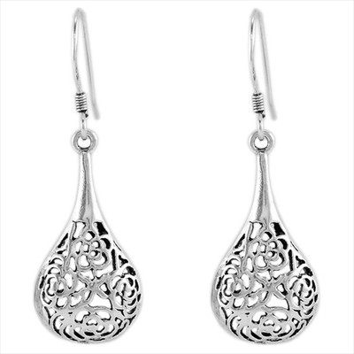 50% OFF on 925 Silver Floral Style Silver Dangle Earring 50% OFF on 925 Silver Floral Style Silver Dangle Earring