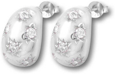 30% OFF on Exxotic Jewelz Sunshine Rhodium Plated Silver Stud Earring