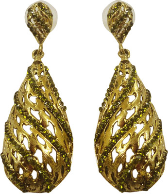67% OFF on Amarsonns Jewels 22K Yellow Gold Plated Alloy Drop Earring