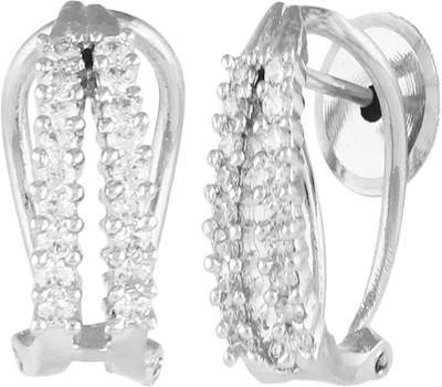 60% OFF on Affinity Alluring CZ Silver toned Double Lined K Cubic Zirconia Silver, Alloy Stud Earring 60% OFF on Affinity Alluring CZ Silver toned Double Lined K Cubic Zirconia Silver, Alloy Stud Earring