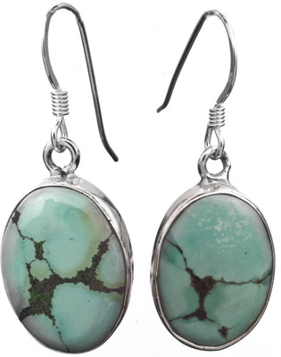 16% OFF on Exotic India Designer Turquoise Sterling Silver Dangle Earring 16% OFF on Exotic India Designer Turquoise Sterling Silver Dangle Earring