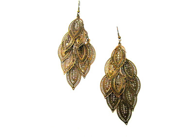 60% OFF on Pllanet Gold Stylish Metal Leaf Alloy, Brass Chandelier Earring 60% OFF on Pllanet Gold Stylish Metal Leaf Alloy, Brass Chandelier Earring