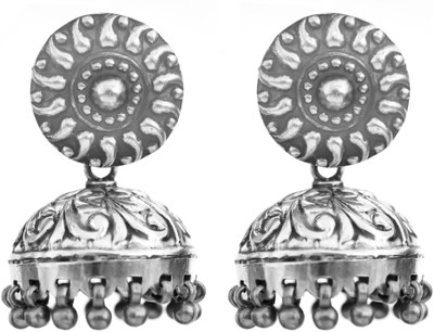 15% OFF on Exotic India Umbrella Sterling Silver Jhumki Earring
