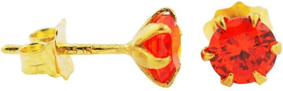 40% OFF on Exxotic Jewelz Gold Plated 22K Yellow Gold Plated Silver Stud Earring