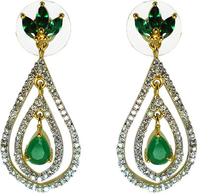 59% OFF on R S Jewels Gold Plated 22K Yellow Gold Plated Alloy Drop Earring