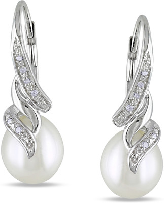 50% OFF on AG Jewellery Real Diamond Fashion AGSE0212 Diamond Sterling Silver Clip-on Earring