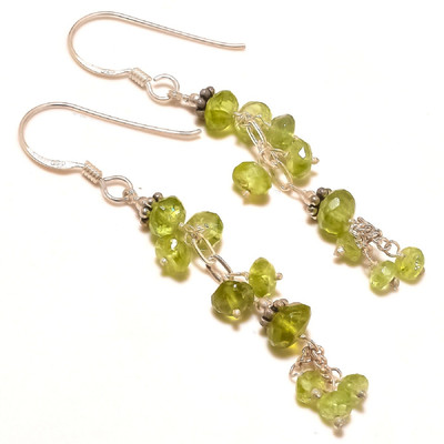 56% OFF on Kirti Gems Sterling Silver Plated Peridot Sterling Silver Dangle Earring