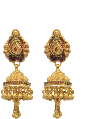 4% OFF on Paliwal Jewelers Geet 22 K Gold Jhumki Earring