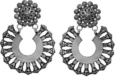 15% OFF on Exotic India Large Sterling Silver Chandelier Earring