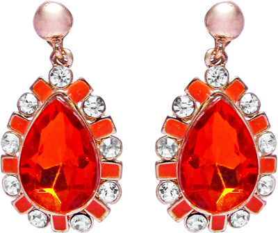 75% OFF on Jewelz Amazing Red Metal Drop Earring