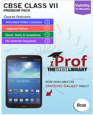 14% OFF on iProf CBSE Class 7 Maestro Series Premium Pack with Samsung Galaxy Tab 3 T217