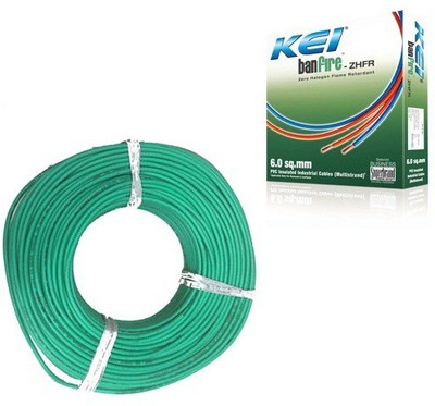 10% OFF on KEI FR PVC, PVC 1.5 sq/mm Green 180 m Wire 10% OFF on KEI FR PVC, PVC 1.5 sq/mm Green 180 m Wire