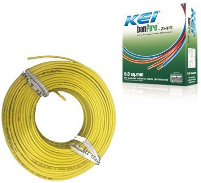10% OFF on KEI FR PVC, PVC 2.5 sq/mm Yellow 180 m Wire 10% OFF on KEI FR PVC, PVC 2.5 sq/mm Yellow 180 m Wire