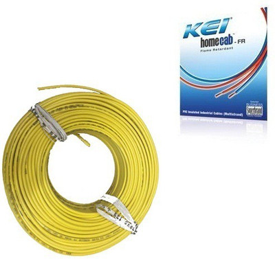 25% OFF on KEI FR PVC, PVC 2.5 sq/mm Yellow 180 m Wire 25% OFF on KEI FR PVC, PVC 2.5 sq/mm Yellow 180 m Wire