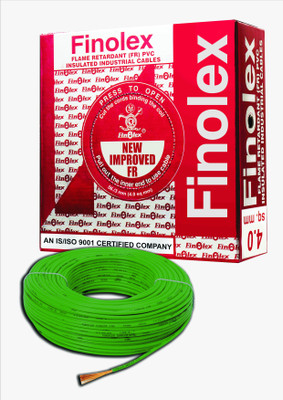 Finolex FR PVC, PVC 4 sq/mm Green 90 m Wire