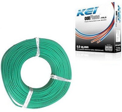 10% OFF on KEI FR PVC, PVC 1 sq/mm Green 180 m Wire 10% OFF on KEI FR PVC, PVC 1 sq/mm Green 180 m Wire