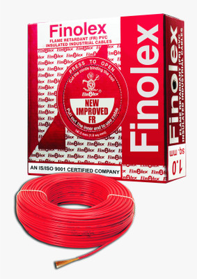 1% OFF on Finolex FR PVC, PVC 1 sq/mm Red 90 m Wire 1% OFF on Finolex FR PVC, PVC 1 sq/mm Red 90 m Wire