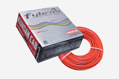 3% OFF on Kundan Cab FR PVC, PVC 2.5 sq/mm Red 90 m Wire 3% OFF on Kundan Cab FR PVC, PVC 2.5 sq/mm Red 90 m Wire