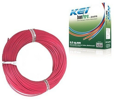 18% OFF on KEI FR PVC, PVC 2.5 sq/mm Red 180 m Wire 18% OFF on KEI FR PVC, PVC 2.5 sq/mm Red 180 m Wire