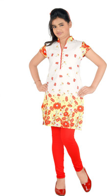 48% OFF on Yellow Dots Girl's Kurti and Legging Set 48% OFF on Yellow Dots Girl's Kurti and Legging Set