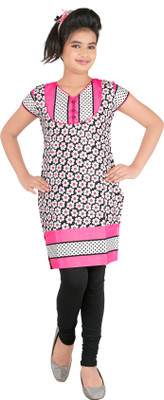 48% OFF on Yellow Dots Girl's Kurti and Legging Set 48% OFF on Yellow Dots Girl's Kurti and Legging Set