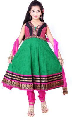 50% OFF on For Kids Girl's Kurta and Churidar Set 50% OFF on For Kids Girl's Kurta and Churidar Set