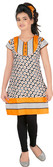 53% OFF on Yellow Dots Girl's Kurti and Legging Set