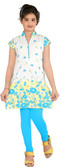 26% OFF on Yellow Dots Girl's Kurti and Legging Set